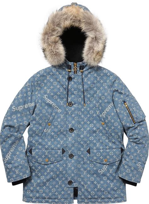 lv suoreme jacket|louis vuitton supreme winter jacket.